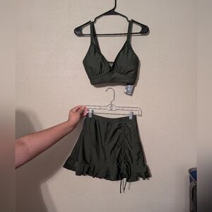 Olive Green Bikini Set